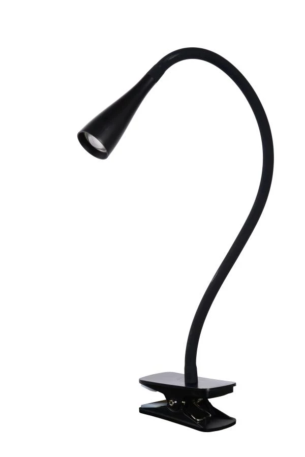 Lucide ZOZY - Lampe à pince - LED Dim. - 1x4W 3000K - 3 StepDim - Noir - éteint